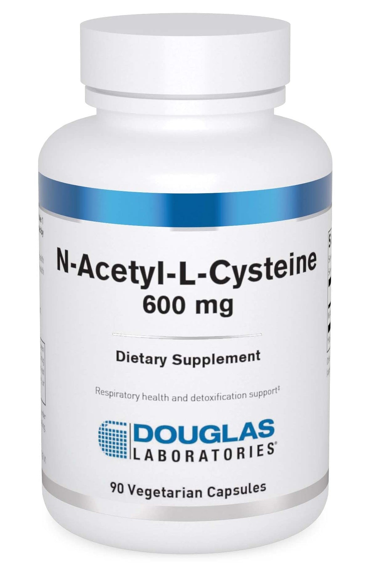 Bottle of Douglas Laboratories N-Acetyl-L-Cysteine 600 mg with 90 vegetarian capsules