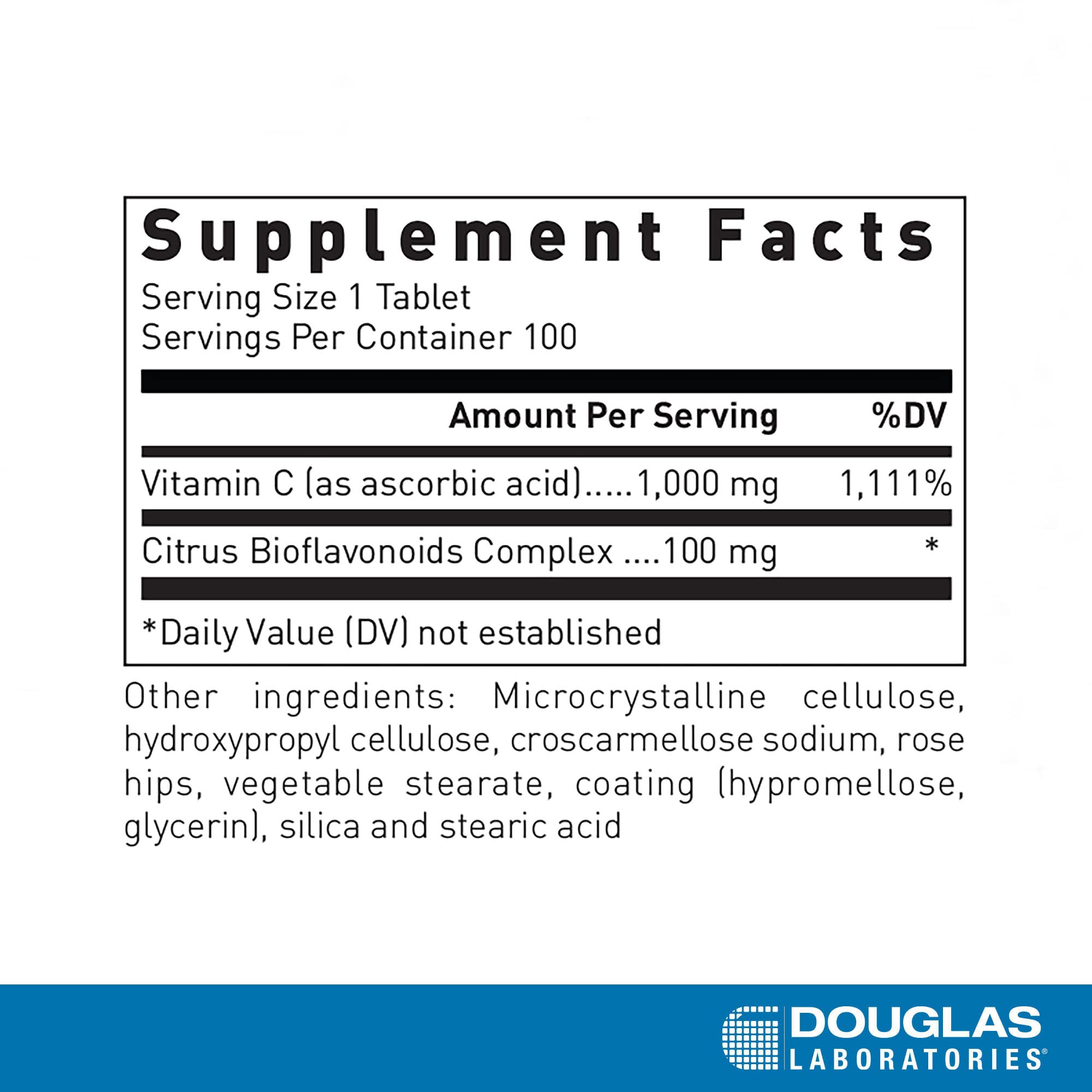 Close-up of Natural C 1000 mg tablet