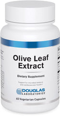 Bottle and capsules of Douglas Laboratories Olive Leaf Extract