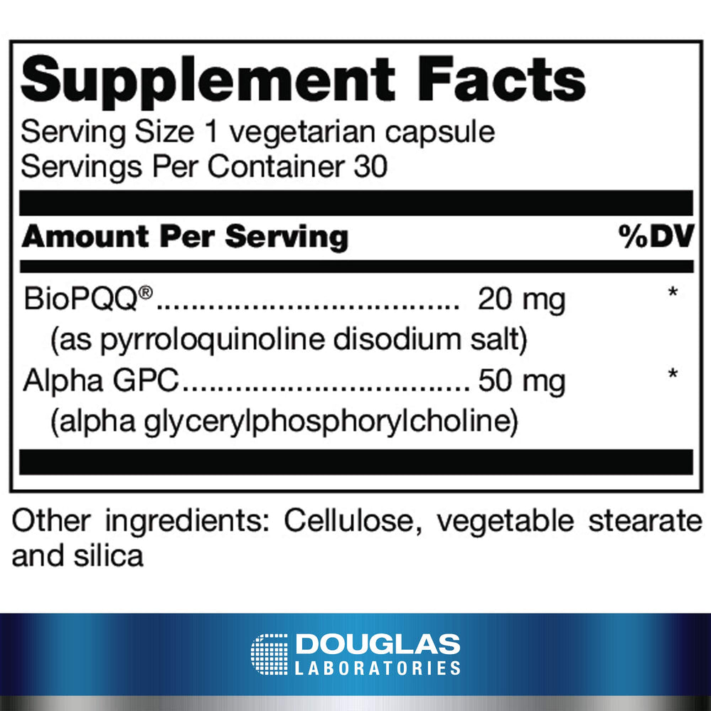 PQQ Plus product label close-up