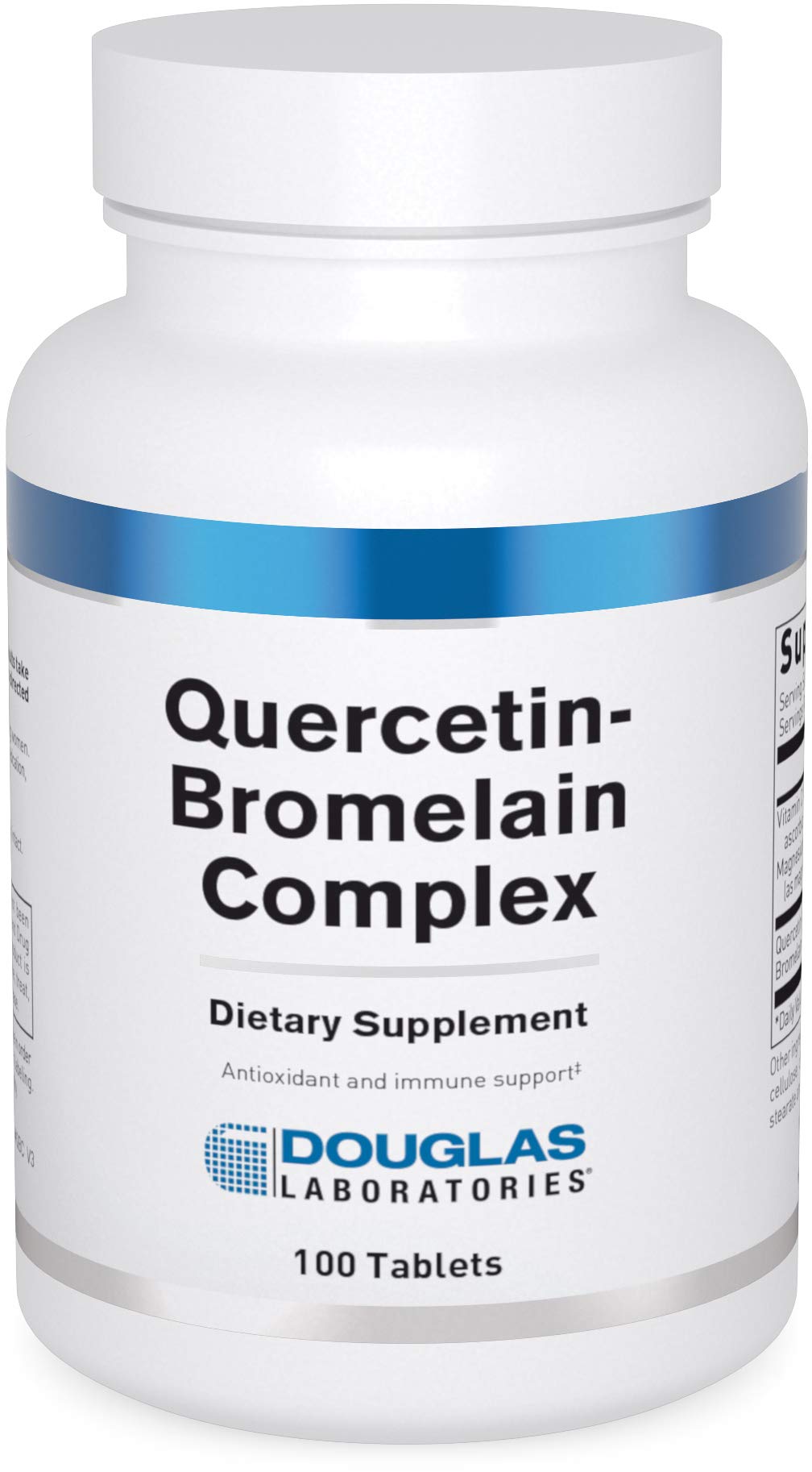 Front view of Douglas Laboratories Quercetin Bromelain Complex 100 tablets