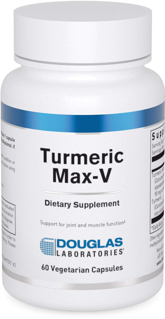 Front view of Douglas Laboratories Turmeric Max-V 60-Caps bottle