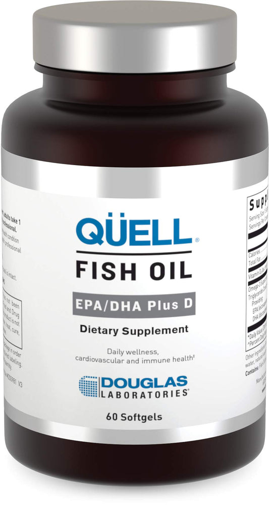 Douglas Laboratories QUELL Fish Oil EPA/DHA Plus D 60 Softgels bottle