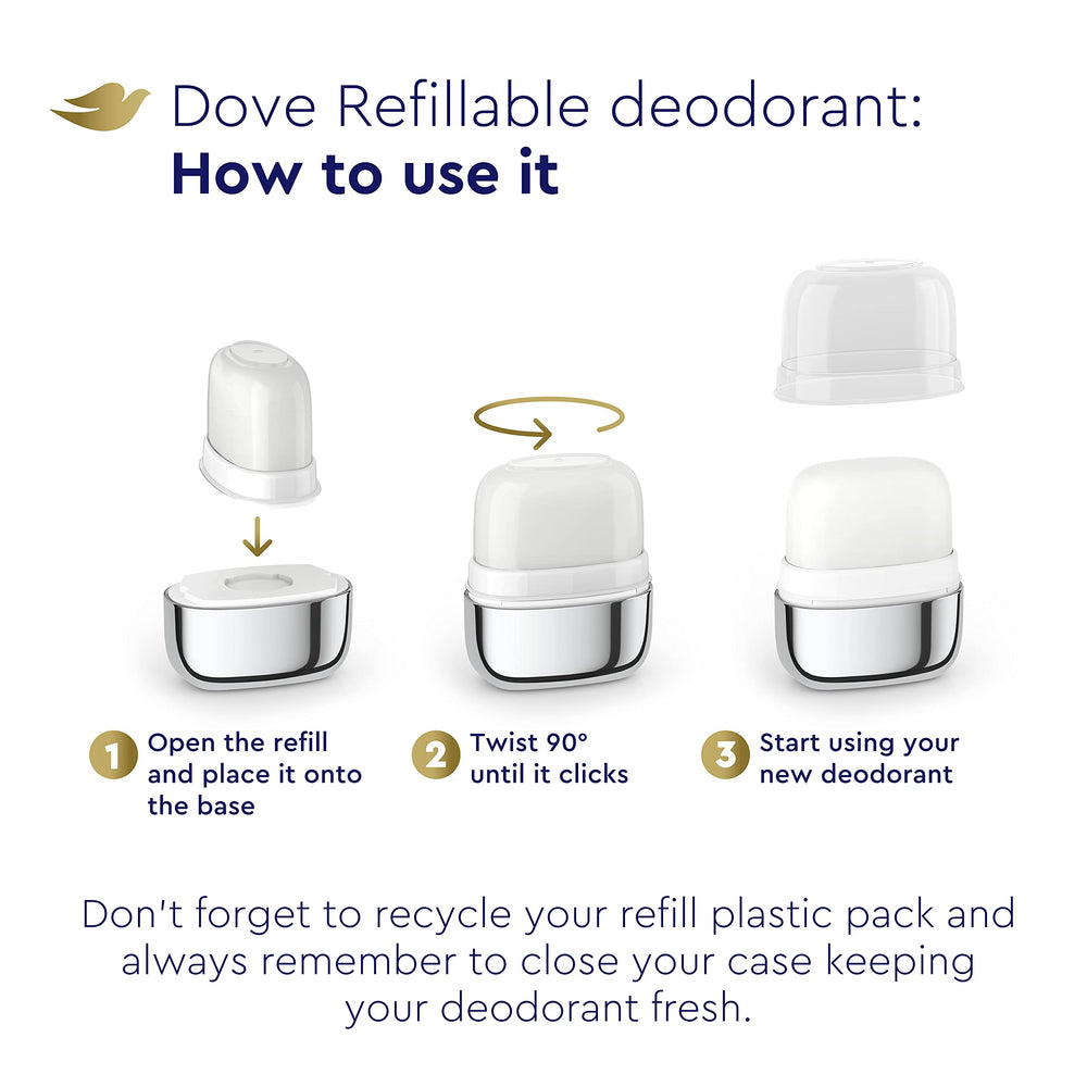 Dove alcohol-free deodorant formula suitable for sensitive skin.