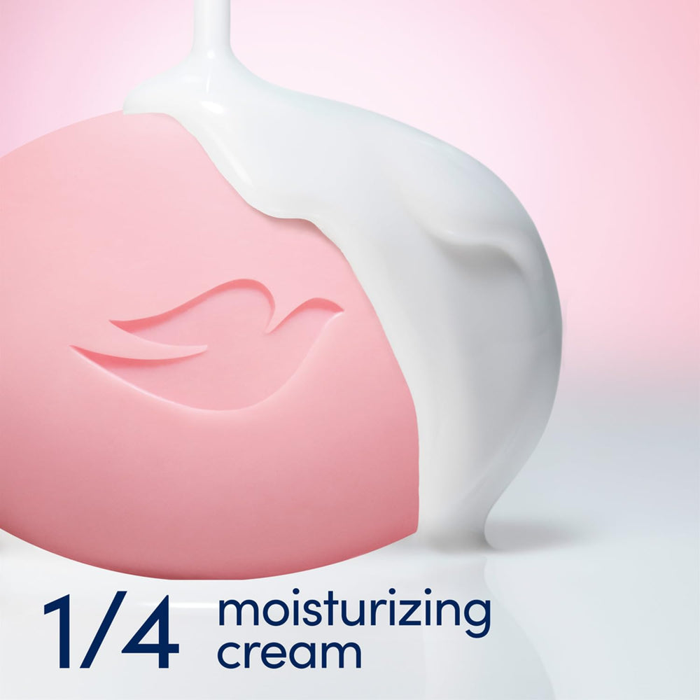 Dove pink beauty bar close-up showing delicate floral fragrance