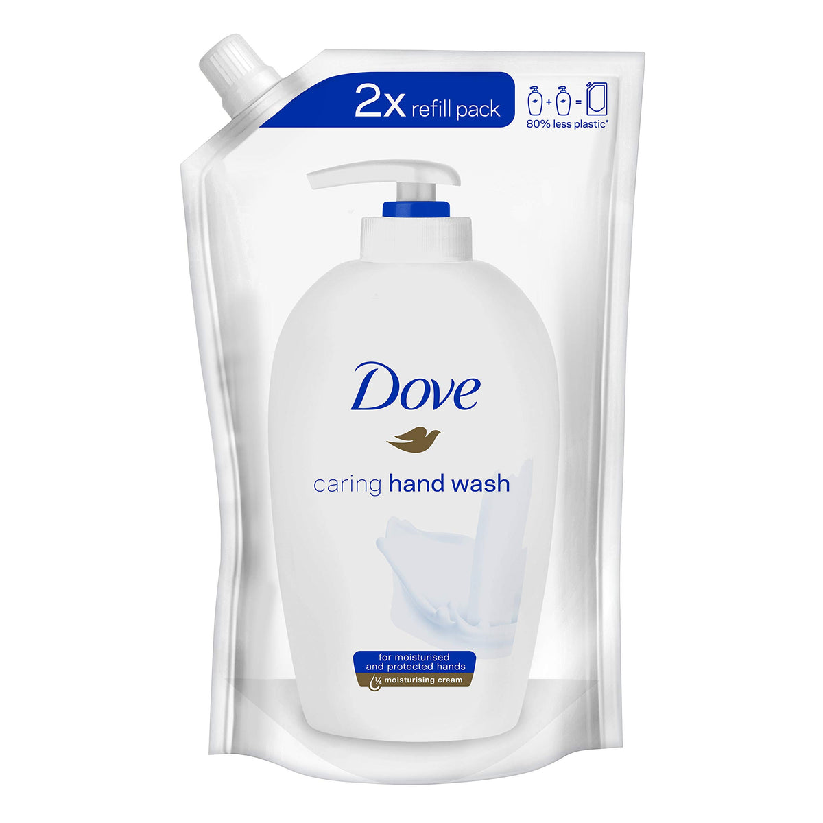 Dove Original hand wash refill 500ml bottle ready to refill your pump for gentle cleansing