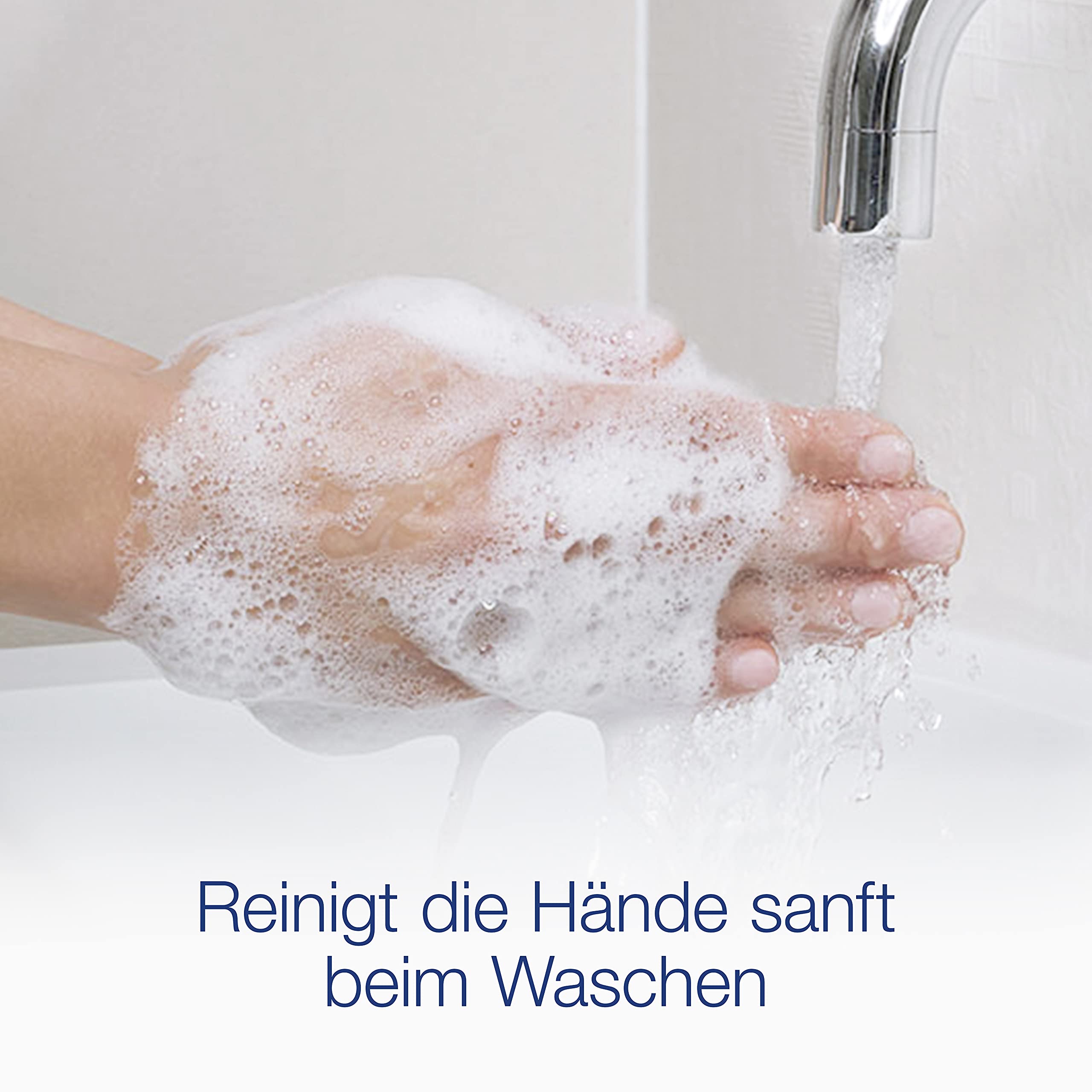 Dove Original hand wash refill packaging on shelf emphasizes sustainable choice