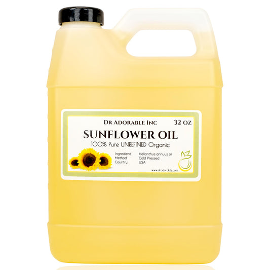 Dr Adorable 32 oz Unrefined Sunflower Oil bottle