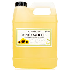 Dr Adorable 32 oz Unrefined Sunflower Oil bottle