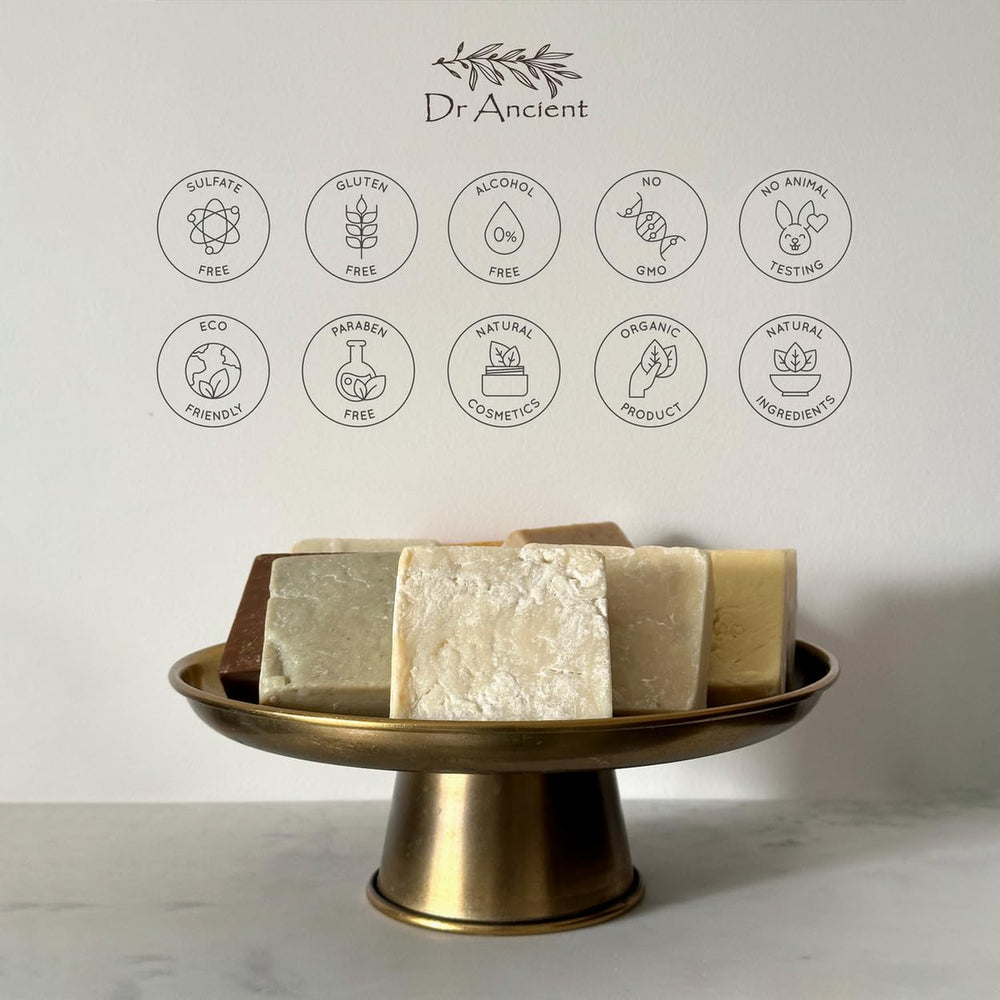 Dr. Ancient soaps packaging and branding