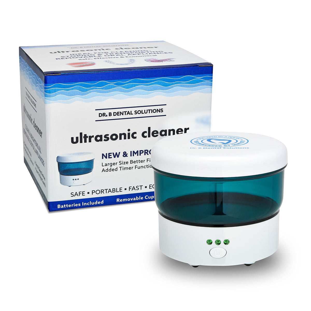 Dr. B Dental Ultrasonic Cleaner on a countertop