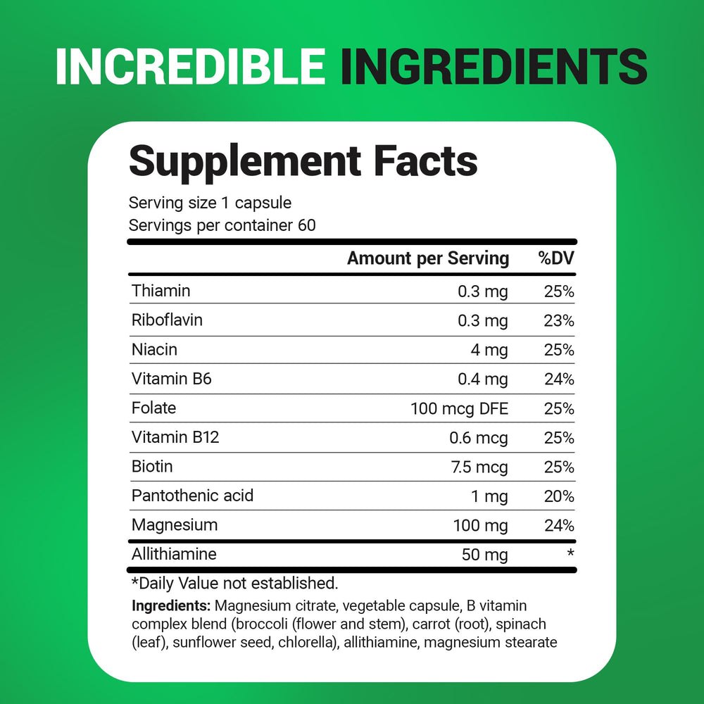 Packaging image of Dr. Berg B1 B6 B12 Complex (60 capsules)