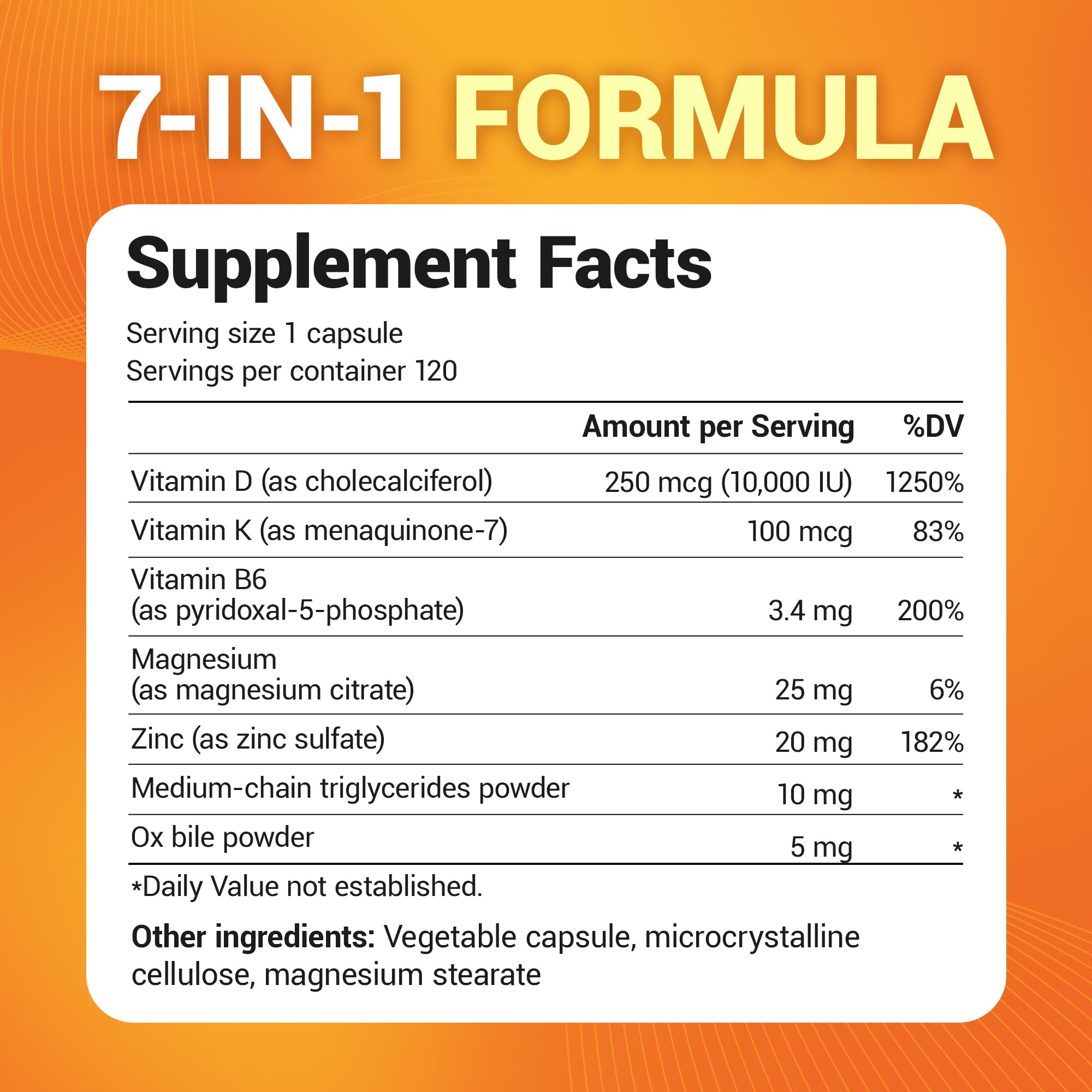 Bottle of Dr. Berg D3 K2 10,000 IU 120 capsules
