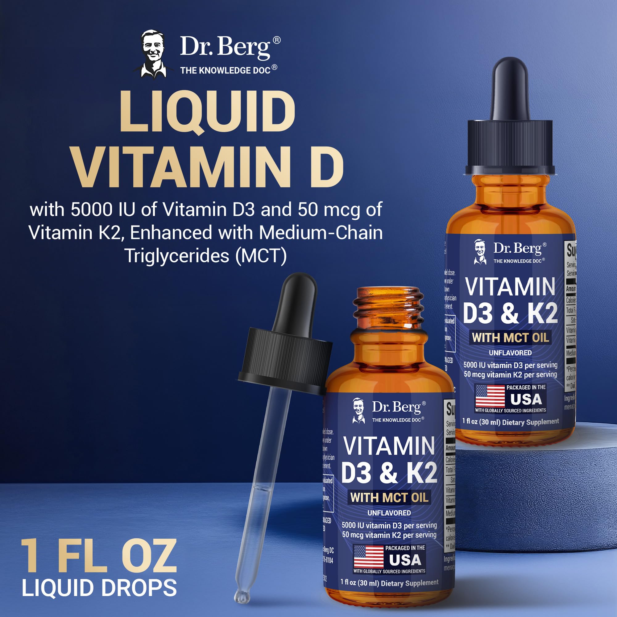 MCT oil component to enhance absorption in Dr. Berg drops