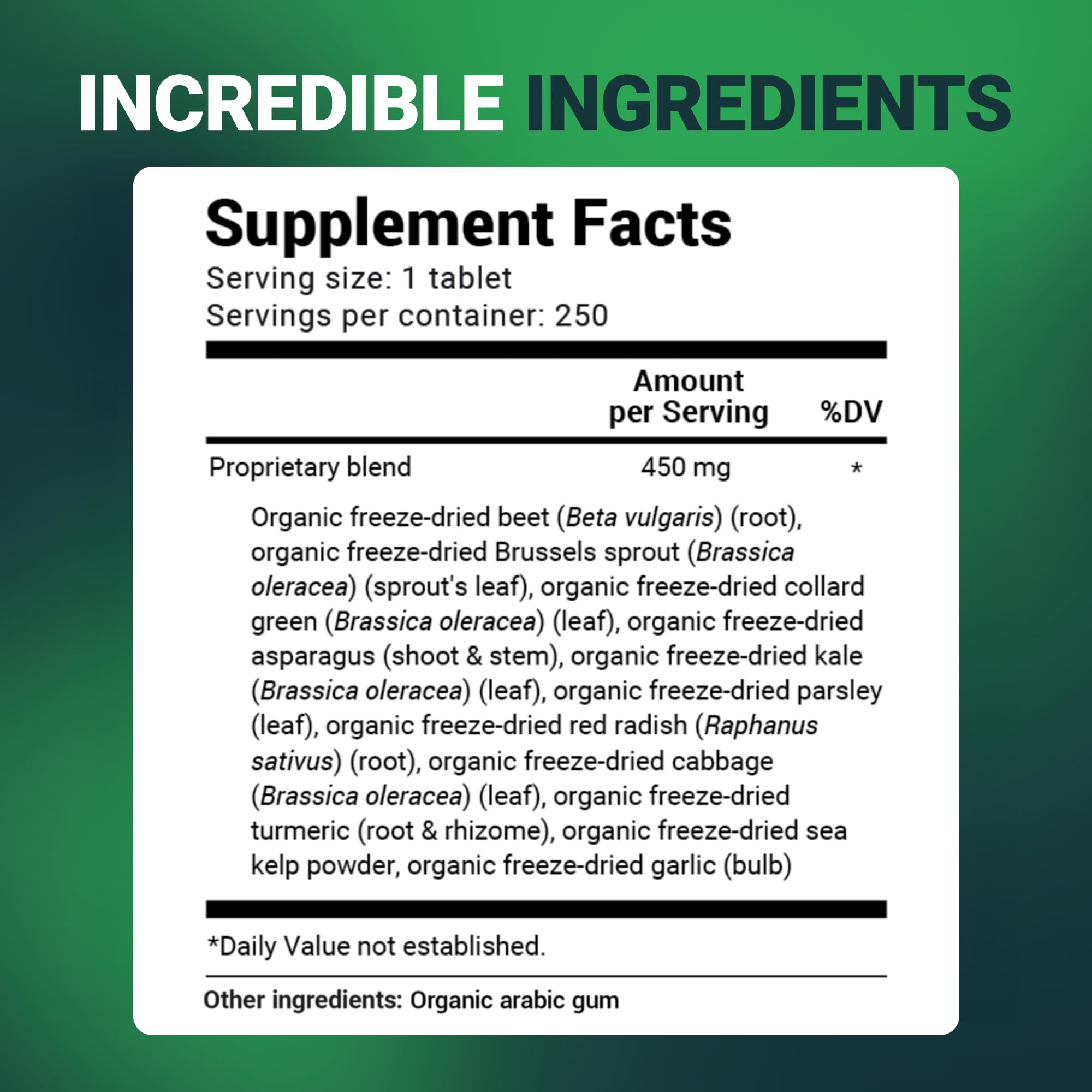Close-up of the phytonutrient-rich powders in Dr Berg Greens