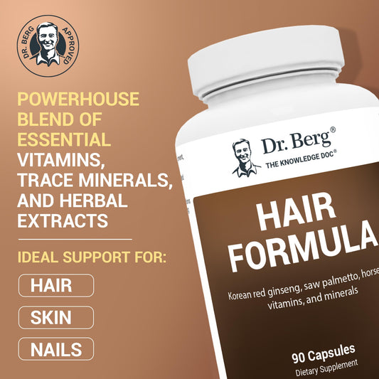 Hair, skin and nails health illustration