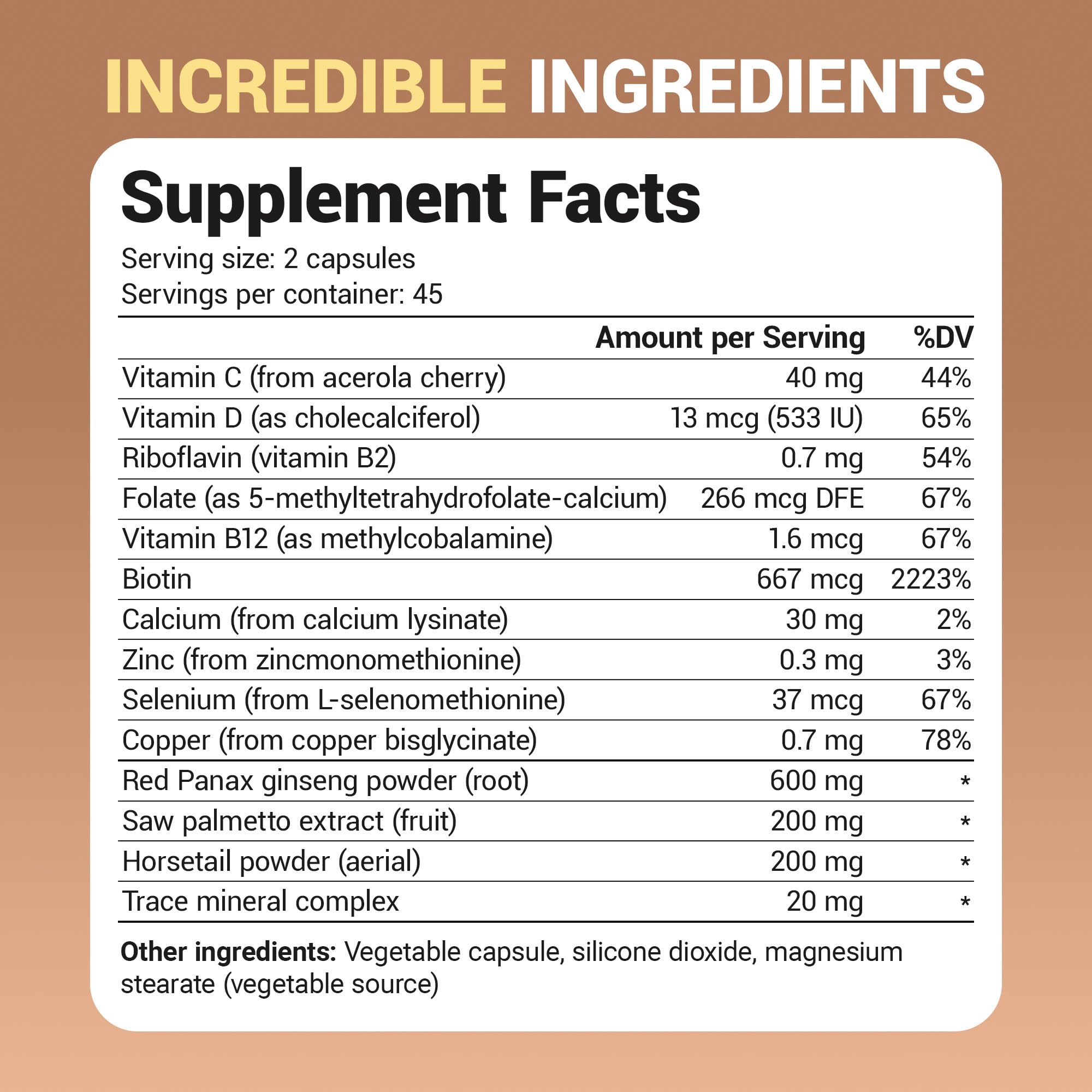 Korean Red Ginseng ingredient representation