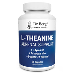 Front view of Dr. Berg L-Theanine 200mg bottle