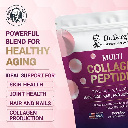 Dr. Berg Multi Collagen Peptides Powder back view