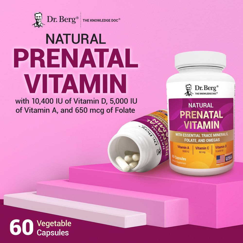 Pregnant woman taking Dr. Berg Prenatal Vitamin