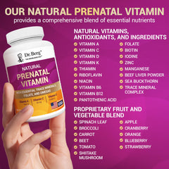 60-count Dr. Berg Prenatal Vitamins bottle