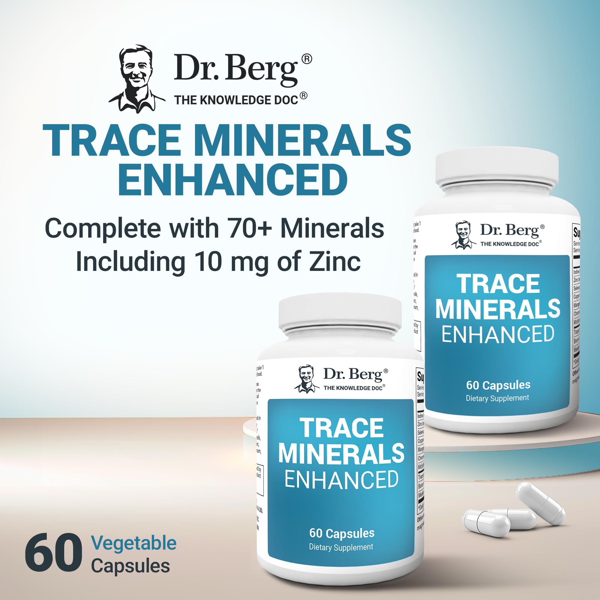 Ingredients list for Dr. Berg Trace Minerals Enhanced Complex