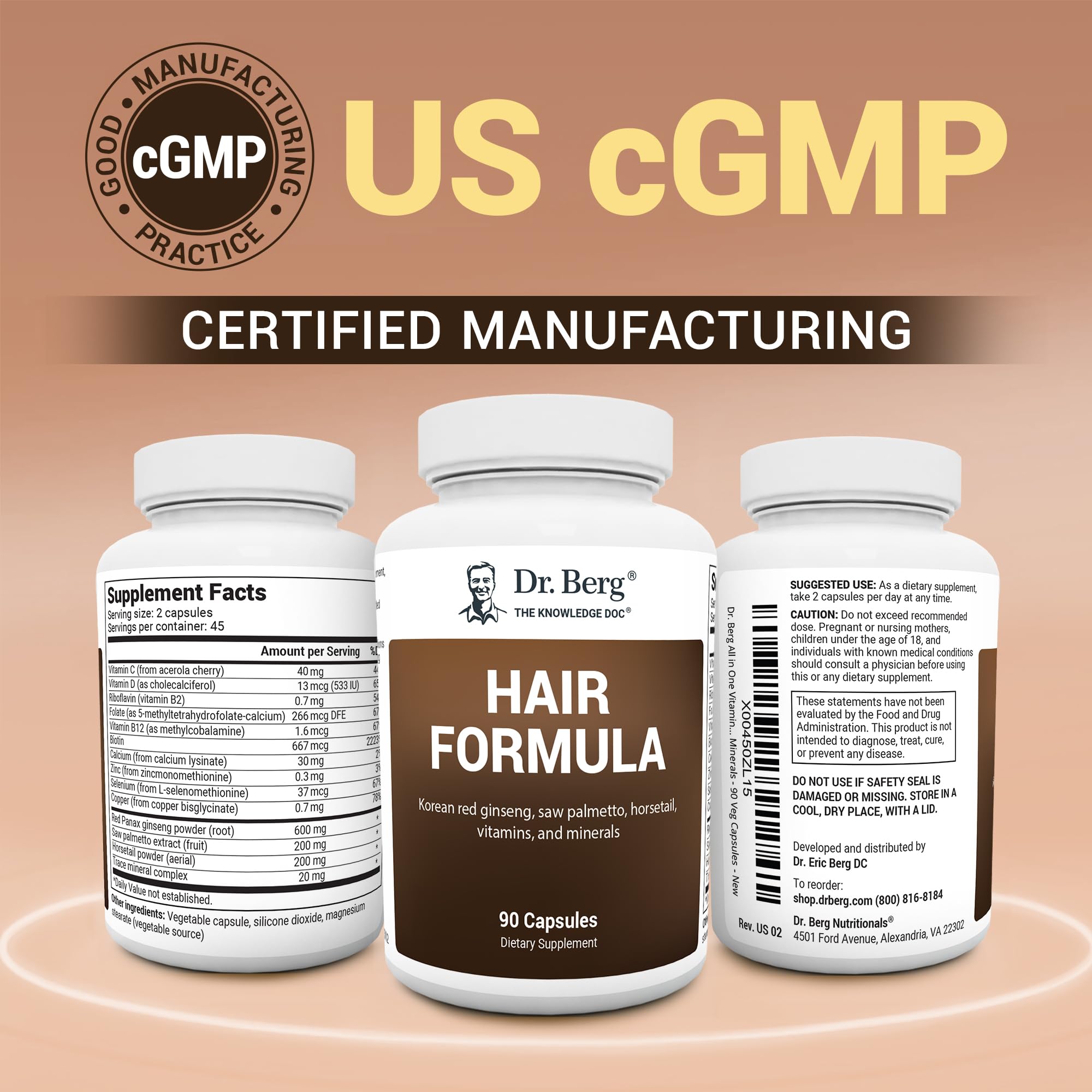 USA GMP-certified manufacturing facility
