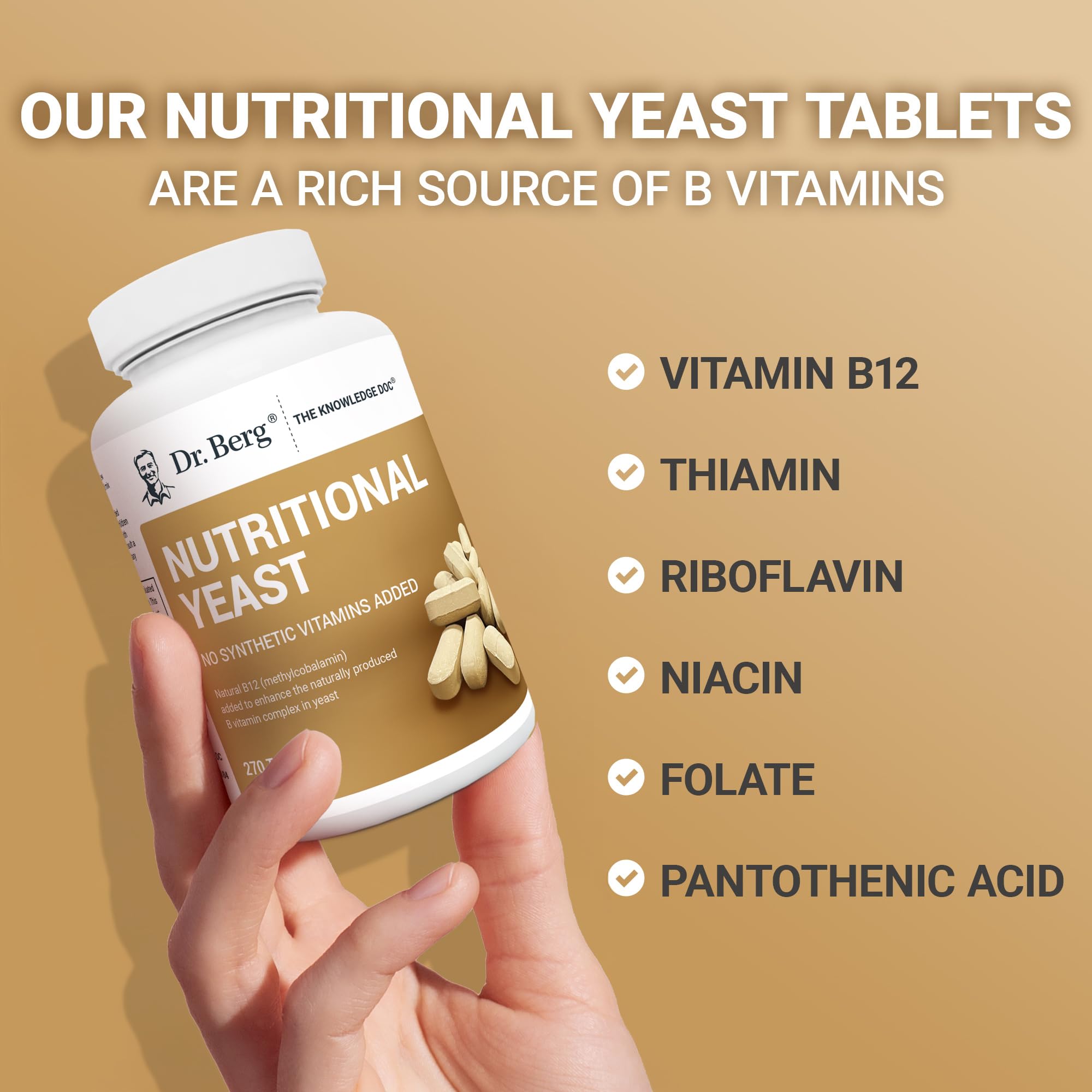 Mineral-rich ingredients in yeast tablets