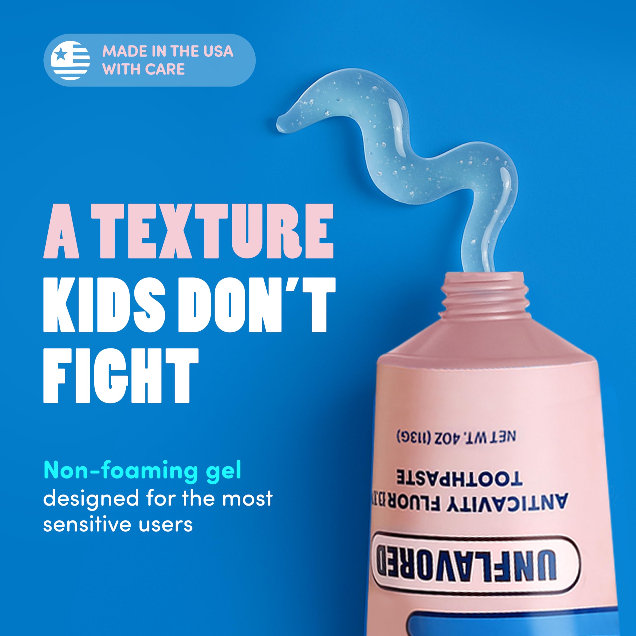 Made in USA pediatric dentist developed toothpaste logo