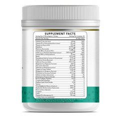 Dr Brad Stanfield MicroVitamin+ scoop ready to mix into water for convenient nutrition.