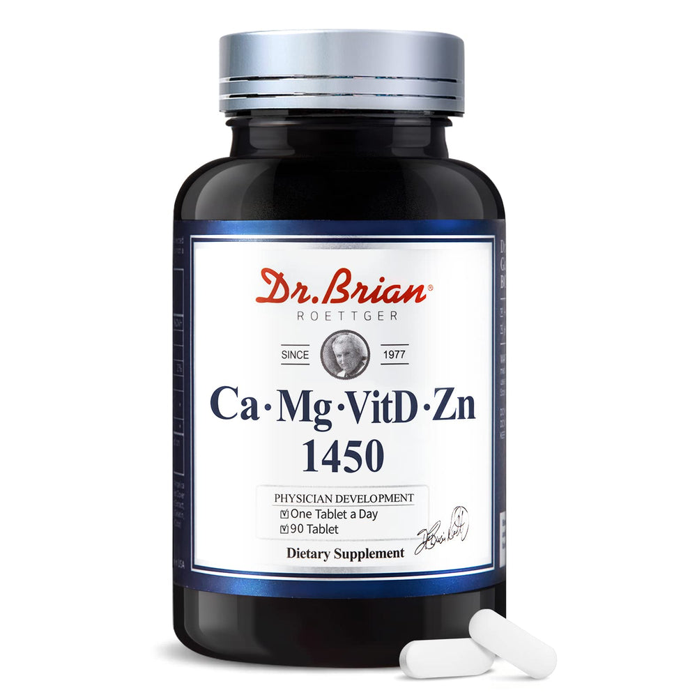 Dr. Brian Calcium Supplement bottle displaying 90 tablets for bone and teeth health