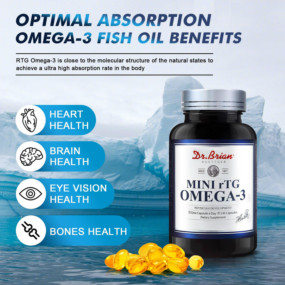 Back view showing supplement facts on Dr. Brian Fish Oil label