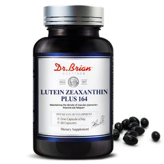 Bottle of Dr. Brian Lutein and Zeaxanthin eye supplements