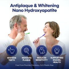 Close-up of hydroxyapatite toothpaste tablets (fluoride-free)