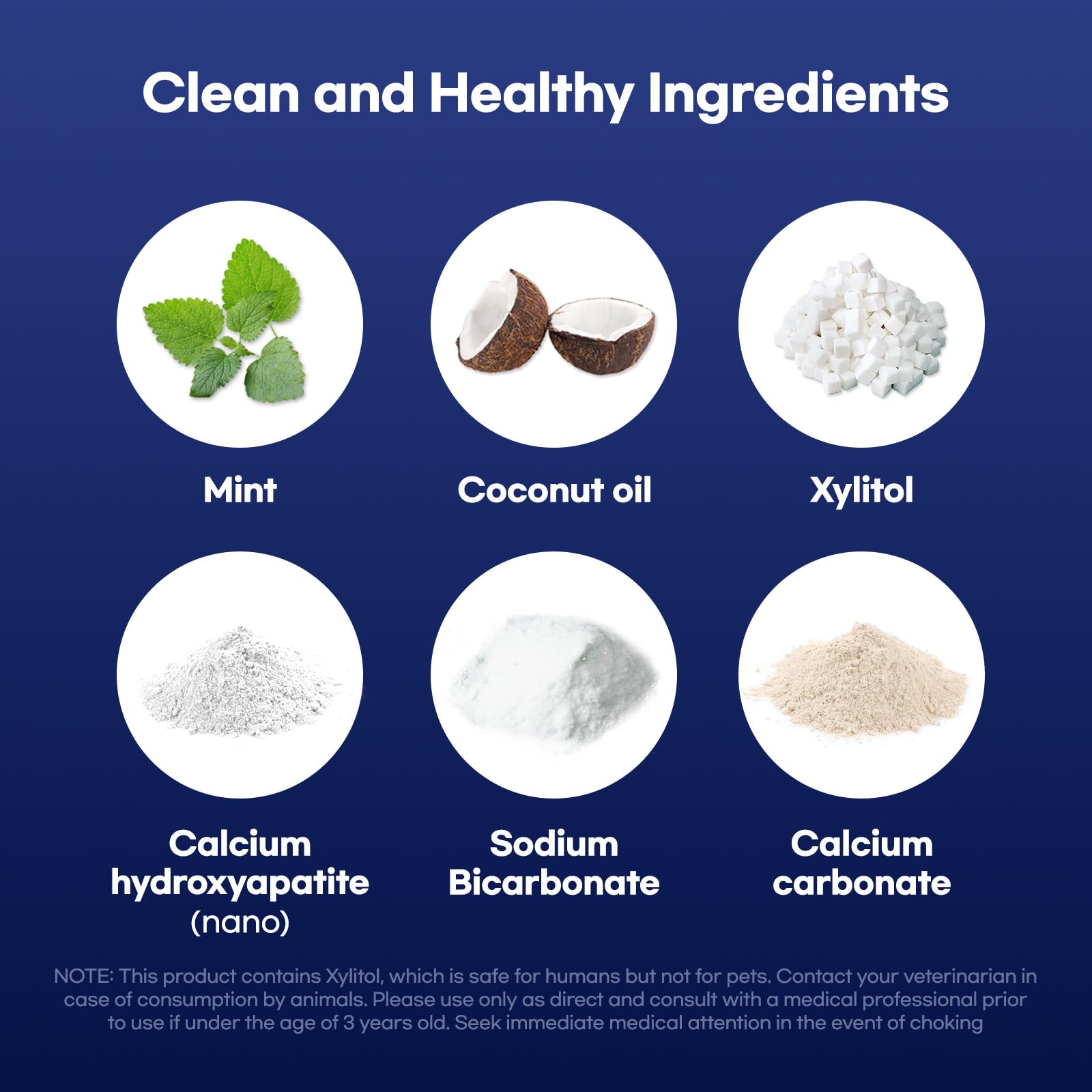 Whitening and remineralization concept with hydroxyapatite tablets