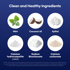 Whitening and remineralization concept with hydroxyapatite tablets