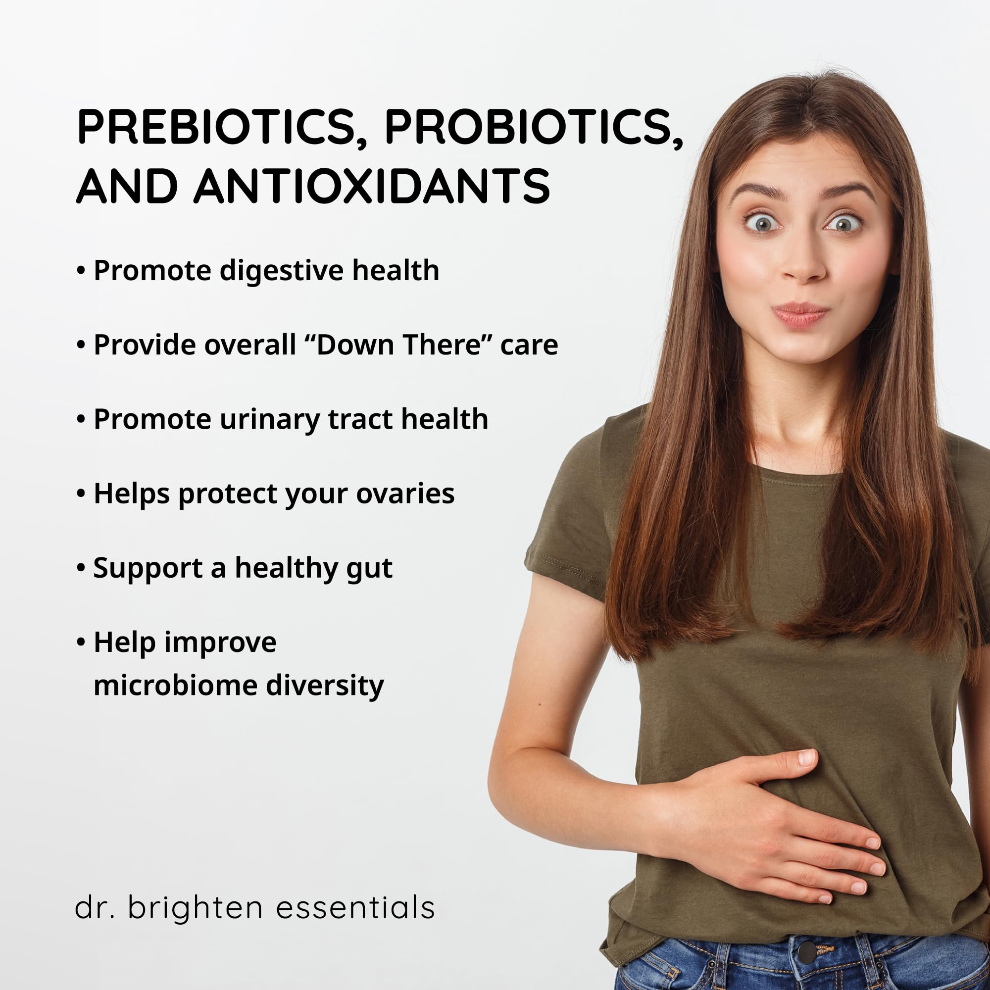 Sunfiber and antioxidant ingredients arranged with the bottle