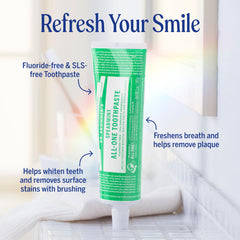 Dr. Bronner's All-One Toothpaste Peppermint flavor 5 oz