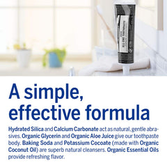 Packaging emphasizing fluoride-free, gluten-free, vegan traits