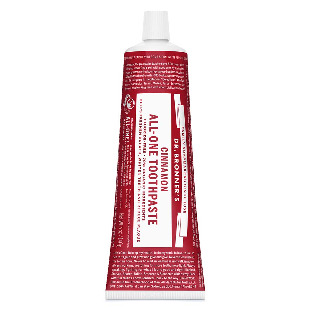 Dr. Bronner’s All-One Cinnamon Toothpaste tube