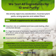 Product display featuring Dr. Clark Alpha Lipoic Acid 90 capsules