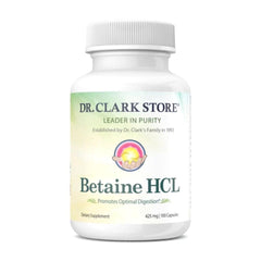 Dr Clark Betaine HCL Digestive Enzymes bottle for meal digestion support