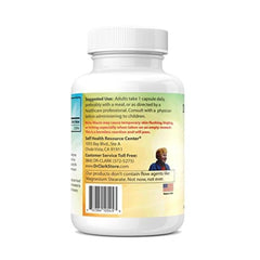 Nutrition facts panel on Niacin bottle