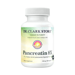 Hero image for Dr. Clark Pancreatin 8X enzyme supplement 500mg