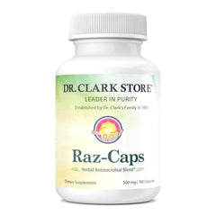 Dr. Clark Raz-Caps bottle front label