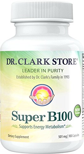 Front view of Dr Clark Store B Vitamin Complex SuperB100 bottle