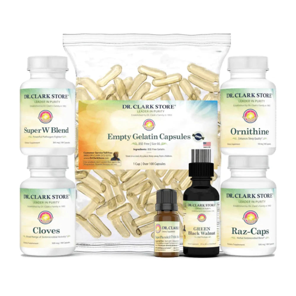 Dr.Clark Store Cloves Wormwood Black Walnut Plus bottle - 18-day starter kit