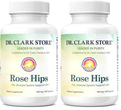 Front view of Dr Clark Rose HIPS Supplement bottle (Pack of 2)
