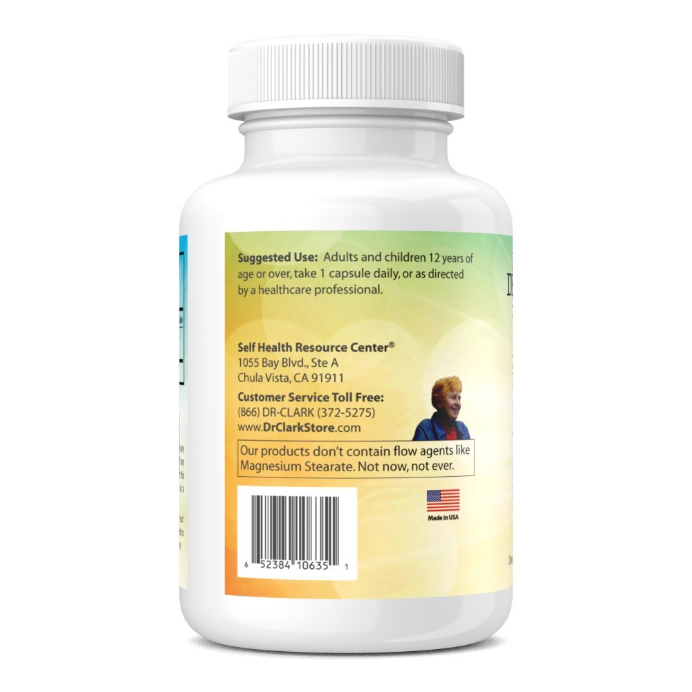 Ingredients and supplement facts panel for Rose HIPS