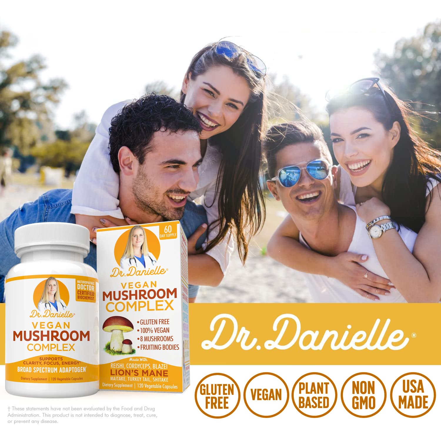 Lion's Mane, Cordyceps and Reishi mushrooms for cognitive and memory support